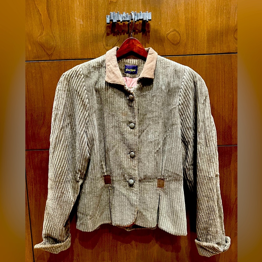 VINTAGE GIUSEPPIE 100% cotton corduroy jacket